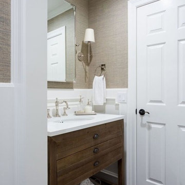 Light and Clean Powder Room