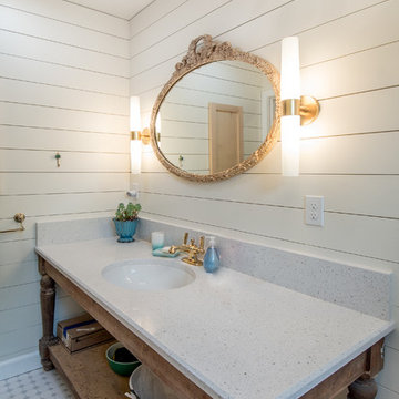 Light filled bathroom in new Beach Cottage