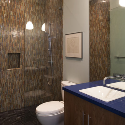 Trendy mosaic tile bathroom photo in San Francisco