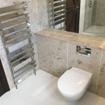 Limestone bathroom