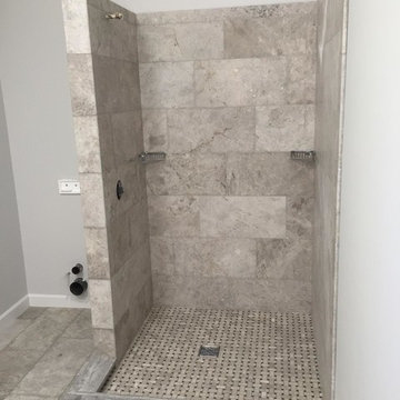 Limestone Shower - Custom Design & Install