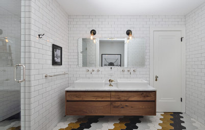 14 badeværelser med vovede og vildt inspirerende fliser