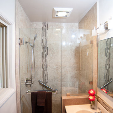Earth Toned Bathroom Renovation