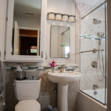 Linda Vista (San Diego) Master Bathroom Remodel with Shower Tub Combo