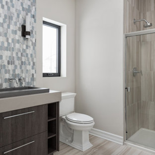 75+ Badezimmer mit schwarzen Schränken und farbigen Fliesen Ideen