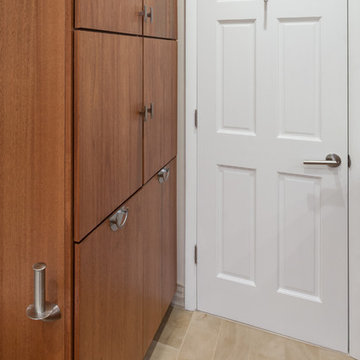 Linen Storage and pullout hampers