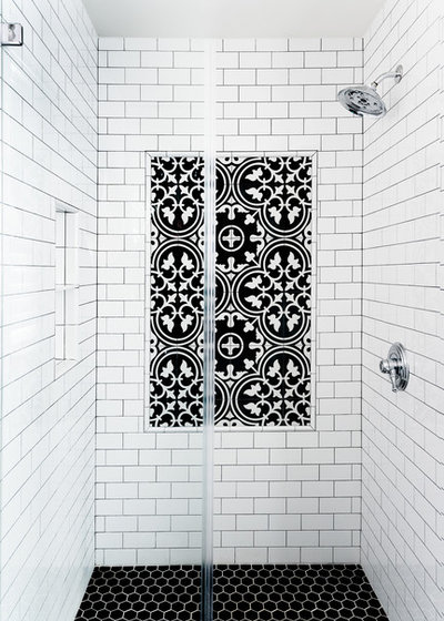 Transitional Bathroom by MMI Design
