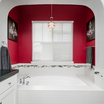 Livermore Black and Red Master Bath