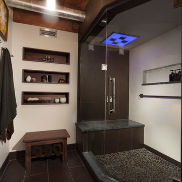 Locker Room-Spa Basement Bathroom