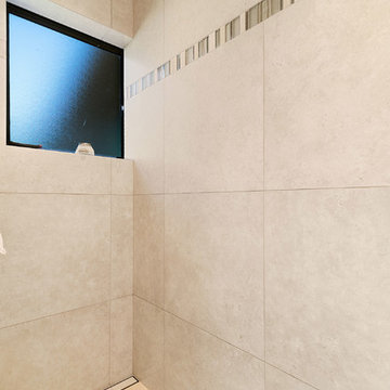 Shower channel with tile