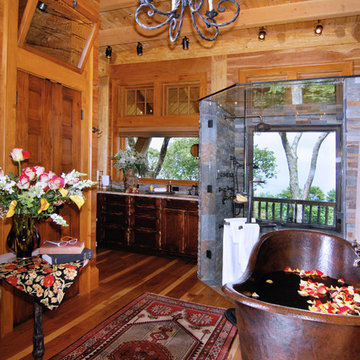 Log and Stone Timber Frame