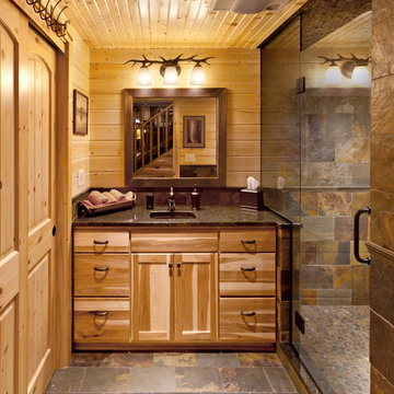 Log Cabin Bath | Hickory