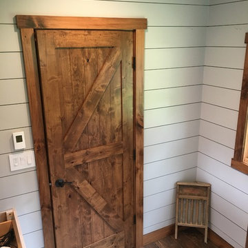 Log Home 1 - Custom Bath - Trim - Door