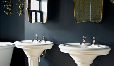 Black, White and Gold Add Up to Bathroom Design Heaven
