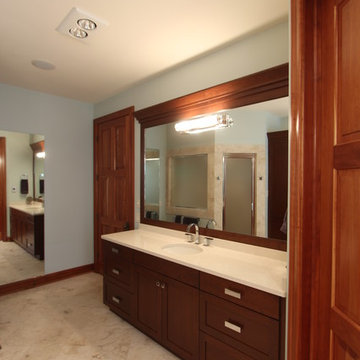 Long Master Bathroom Vanity with Tons of Counter Space