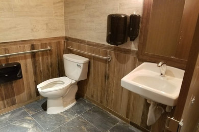 Bathroom - industrial bathroom idea in Miami