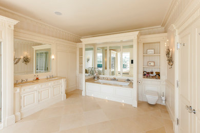 Design ideas for a traditional bathroom in Oxfordshire.