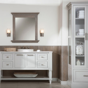 Luxurious Lakeshore Bathroom with Bath Furniture from Dura Supreme Cabinetry