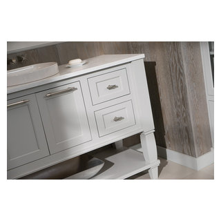 Luxurious Lakeshore Cottage Powder Room - Beach Style - Bathroom - DC ...