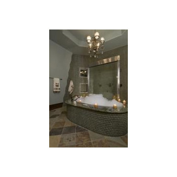 Luxurious Master Bath is a Spa
