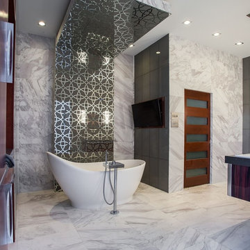 Luxurious Ultra-Modern Master Bath | Kemah, TX | 2016