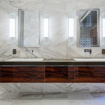 Luxurious Ultra-Modern Master Bath | Kemah, TX | 2016