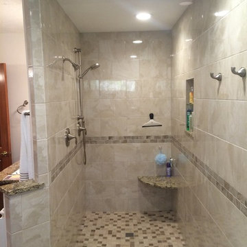 Luxurious Walk-in Shower with No Door