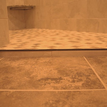 Luxurious Walk-in Shower with No Door