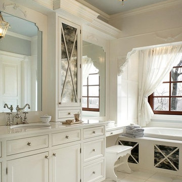 Luxurious White Bath with Royale Faucet