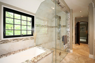 Идея дизайна: ванная комната в классическом стиле