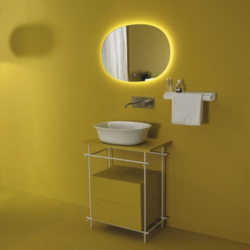 Luxury Italian Ceramic Bathroom Wash Basin -  Flut by GSG Ceramic Design