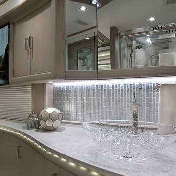 Luxury Italian crystal bathroom sink