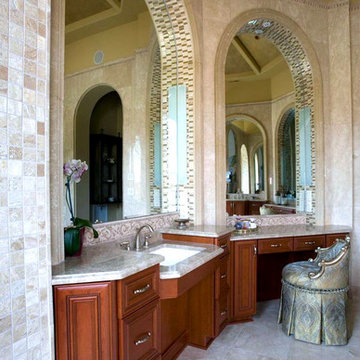 Luxury Mediterranean Dream Bathroom Suite//Chapel Hill, NC