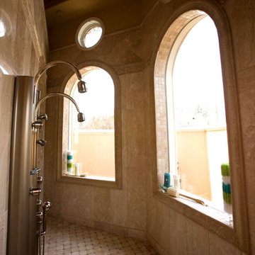 Luxury Mediterranean Dream Bathroom Suite//Chapel Hill, NC