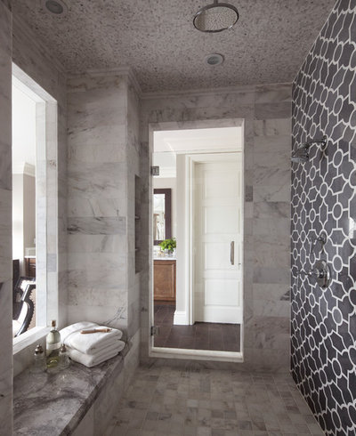 Transitional Bathroom by Robeson Design