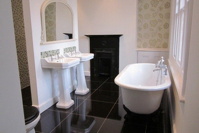 Design ideas for a traditional bathroom in Dorset.