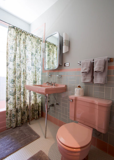 Midcentury Bathroom by Kayla Pearson
