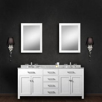 Madison 60" White Bathroom Vanity