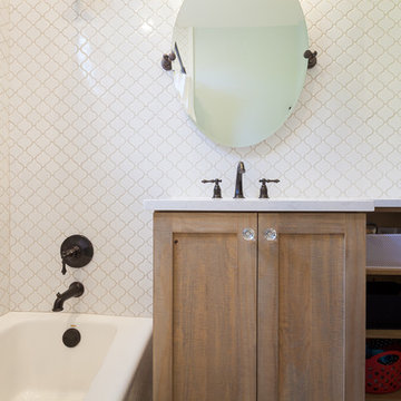 Mahogany Vanities & Rustic Hall Bath Vanity