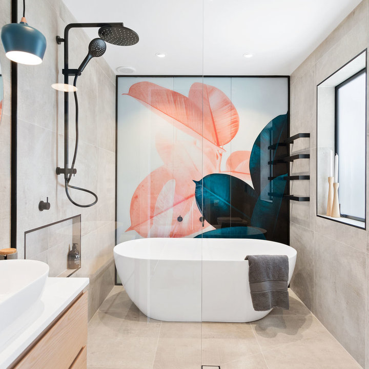 75 Beautiful Bathroom Feature Wall Home Design Ideas & Designs Houzz AU
