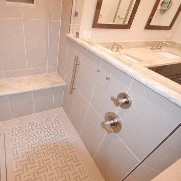 Malvern Master Bath Remodel with Large Barrier Free Shower