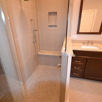 Malvern Master Bath Remodel with Large Barrier Free Shower