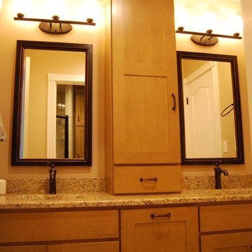 Maple Cabinets Traditional Bathroom