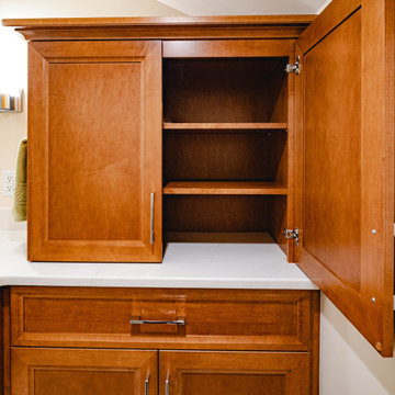 Maple Caramel Linen Cabinet