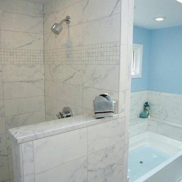Marble-Accented Bathroom