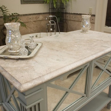 Marble and Tumbled Stone Kitchen in Huntsville