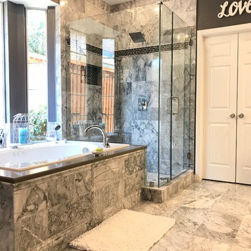 Marble bathroom remodeling in Plano TX - National Renovation