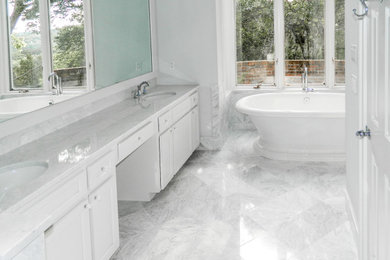 Marble Bathroom Retreat in Westlake