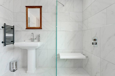 Design ideas for a modern bathroom in Devon.