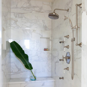 Marble Master Bath Shower